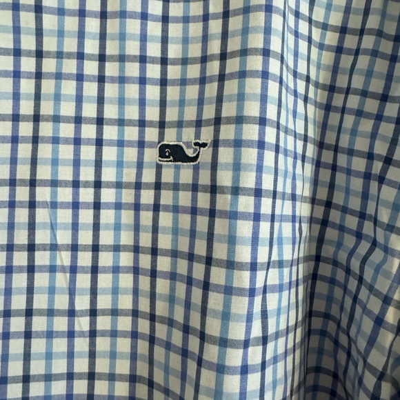 Vineyard Vines By Shep & Ian Size XL Classic Fit Whale Shirt Blue and White cks - Picture 2 of 14